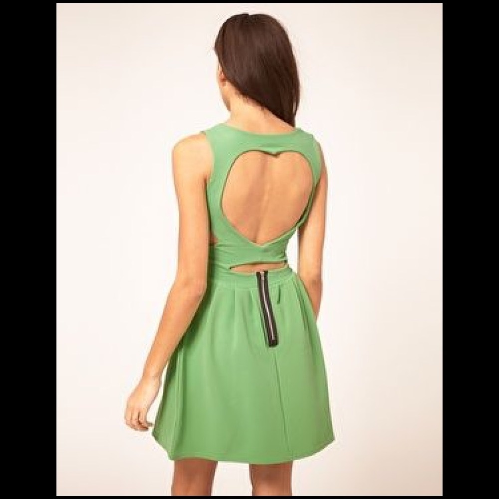 Green dress w/ open back